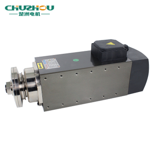 Three phase air-cooled permanent magnet synchronous high-speed spindle motor for cutting with 15KW